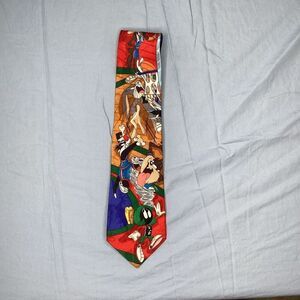 Vintage Looney Tunes Mania 1994 Mens Necktie.‎